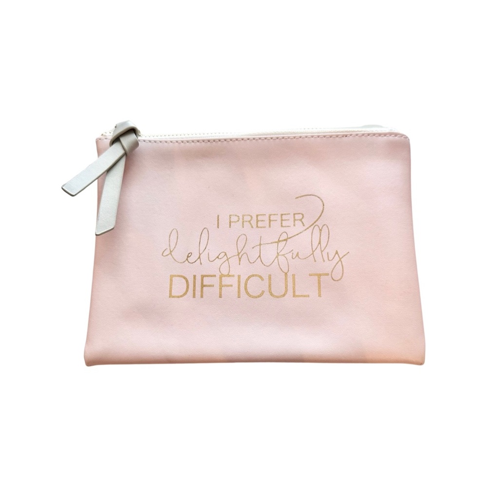 Delightfully Difficult Makeup Bag - New!